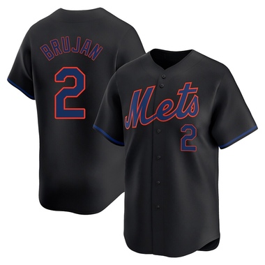 Black Vidal Brujan Men's New York Mets Alternate Jersey - Limited Big Tall
