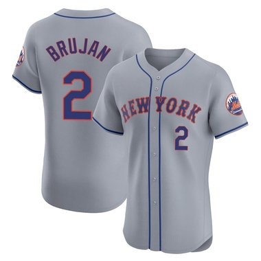 Gray Vidal Brujan Men's New York Mets Road Jersey - Elite Big Tall