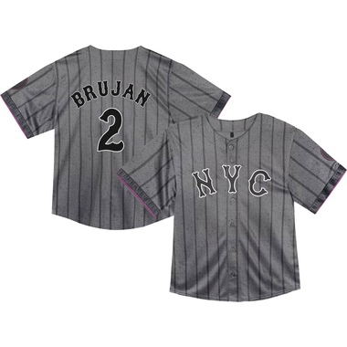 Vidal Brujan Toddler New York Mets Graphite 2024 City Connect Jersey - Limited